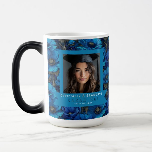 Mug Magic Anémones Classiques Cadeau de Remise de Diplôme po (Gauche)