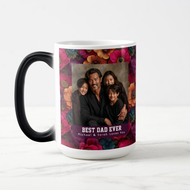 Mug Magic Anémones Violettes Nature Garde de Papa (Gauche)