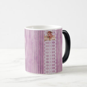 Mug Magic Angels & dentelle : Bois rustique