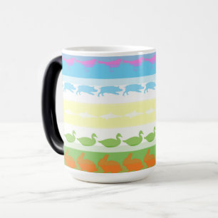 Mug Magic Animaux colorés rétro Stripes modernes Motif #6