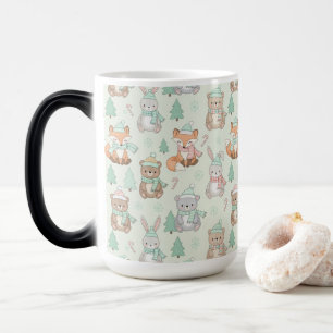 Mug Magic Animaux de Noël mignons motif sans couture