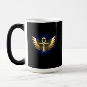 Mug Magic Ankh or avec ailes