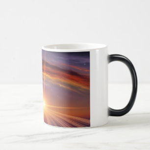 Mug Magic Anneaux de planète Coucher du soleil Art cosmique 