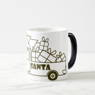 Mug Magic Aperçu camion de Noël Père Noël vue côté voiture