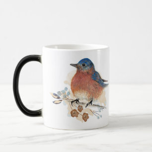 Mug Magic Aquarelle Bluebird couleur crayon de couleur Art