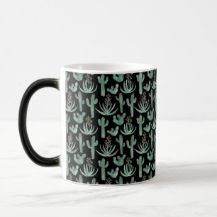 Mug Magic Aquarelle Cactus & Succulent Motif du désert Noir