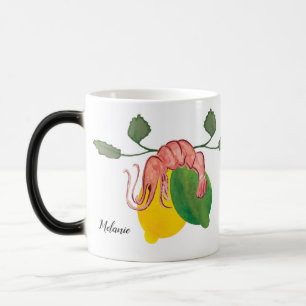 Mug Magic Aquarelle Homard crevette citron citron citron cit
