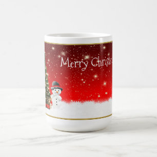 Mug Magic Arbre de bonhomme de neige de Noël et de Noël