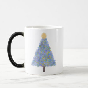 Mug Magic Arbre de Noël de la parties scintillant bleue
