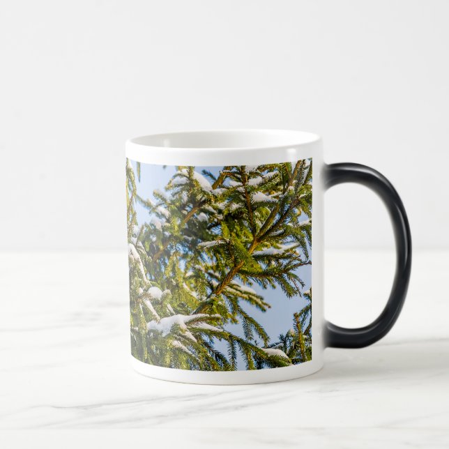 Mug Magic Arbre De Noël Vert En Neige (Droite)