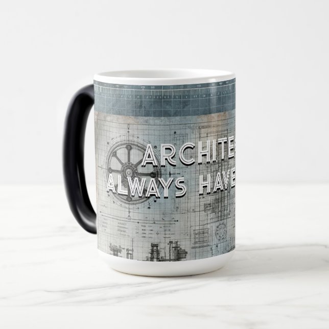 Mug Magic Architectes Toujours avoir un plan, Cadeau pour Ar (Devant gauche)