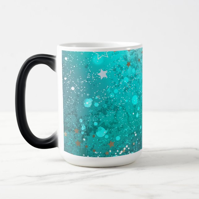 Mug Magic Arrière - plan à huile Turquoise de la menthe (Gauche)