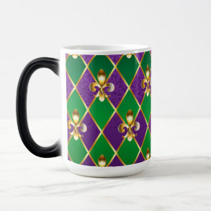 Mug Magic Arrière - plan de bijoux Mardi Gras