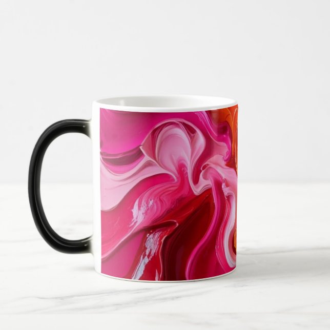 Mug Magic Art abstrait rouge (Gauche)