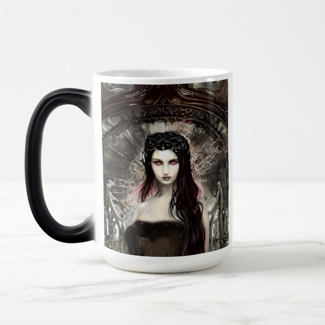 Mug Magic Art AI ange déchu Steampunk gothique (Gauche)