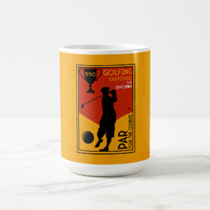 Mug Magic Art classique du golf des années 30