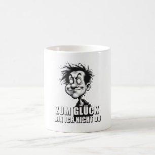 Mug Magic Art de dessin animé avec citation « Heureusement… 