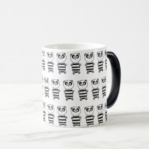 Mug Magic Art de panda noir et blanc ludique