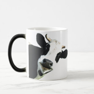 Mug Magic Art graphique amusant noir & blanc Holstein Curiou