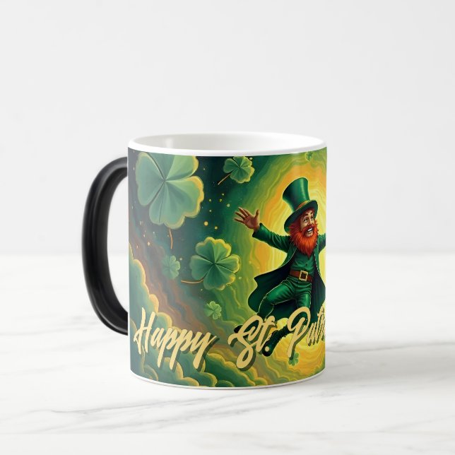 Mug Magic Art magique de la Saint-Patrick par un lutin (Devant gauche)
