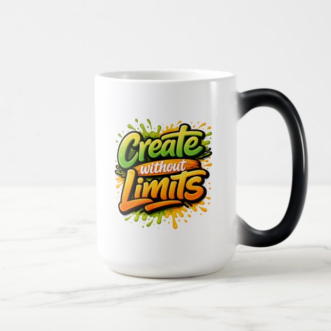 Mug Magic Art motivationnel Créer sans limites (Droite)