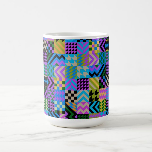 Mug Magic Art populaire tribal - Bleu (Centre)