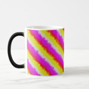 Mug Magic Artdeco rose Jaune Artdeco Arc-en-ciel rayures