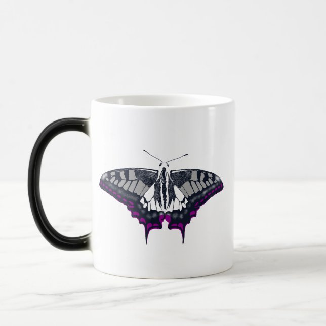 Mug Magic Asexual Flag Swallowtail (Gauche)