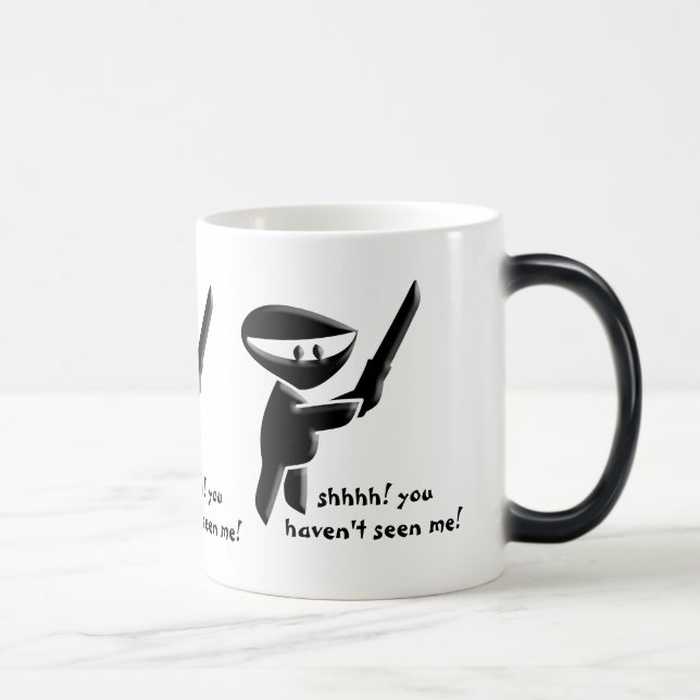 Mug Magic Assassin noir silencieux de ninja, armé et (Droite)