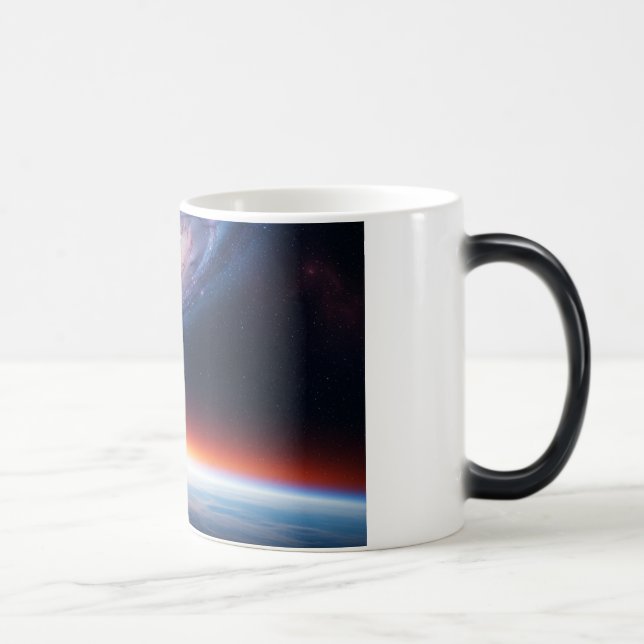 Mug Magic Astronaute Galaxie Terre Horizon l'espace (Droite)