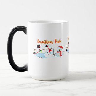 Mug Magic Attention Snowmen à fonte chaude