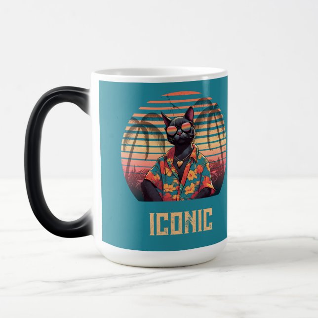 Mug Magic Attitude de chat Tropical intemporelle (Gauche)