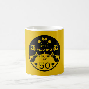 Mug Magic Au-Dessus De La Colline Golfeur D'Anniversaire