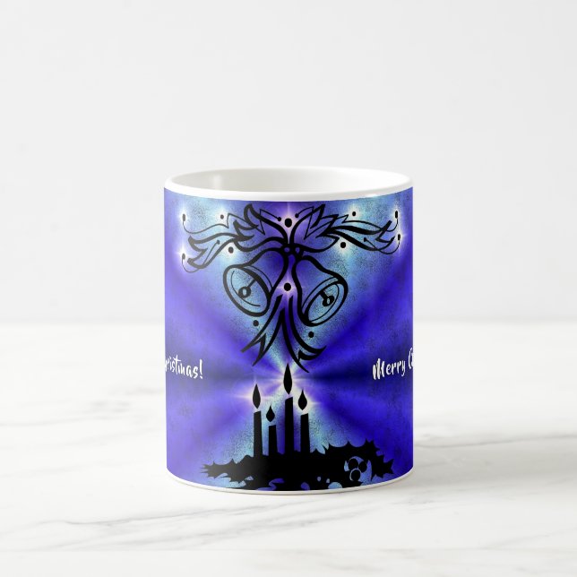 Mug Magic Avent, Artdeco de Noël sur Blue Green Rainbow (Centre)