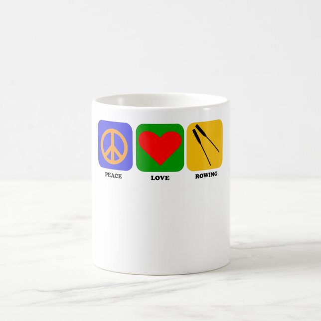 Mug Magic Aviron d'amour de paix (Centre)