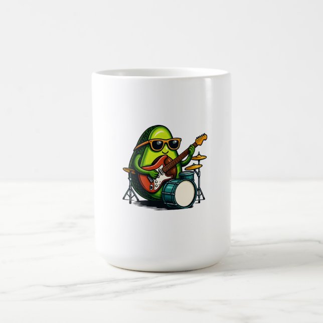 Mug Magic Avocado Guitariste Cool Fruit Band (Centre)