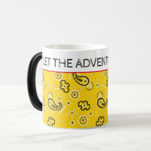 Mug Magic Bandana Jaune LAISSE L'AVENTURE COMMENCER Souvenir
