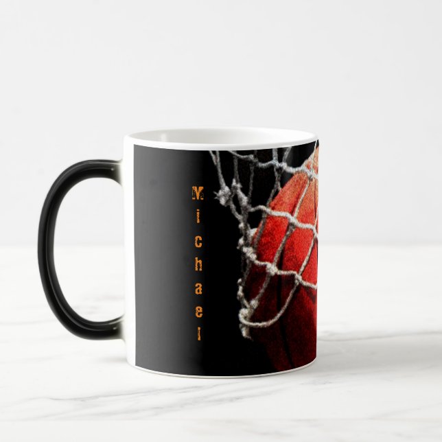 Mug Magic Basket-ball Votre nom (Gauche)