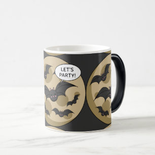 Mug Magic Bats Having Party on Full Moon
