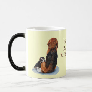Mug Magic Beagle mignon de chiot avec l'art de réaliste de