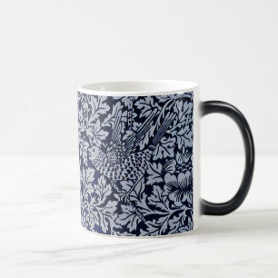 Mug Magic Beau bleu Vintage Motif Floral Oiseaux Fleurs