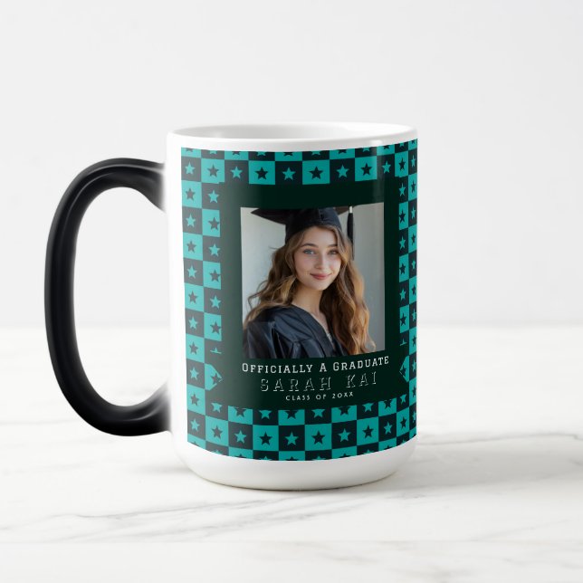 Mug Magic Beau carré imprimé diplômé de l'université (Gauche)