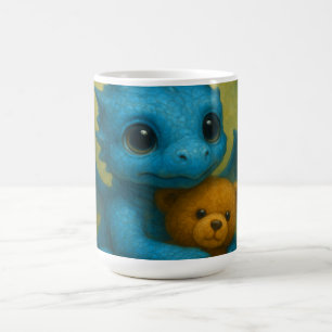 Mug Magic Beau Chiot Bébé Bleu avec Ours Teddy