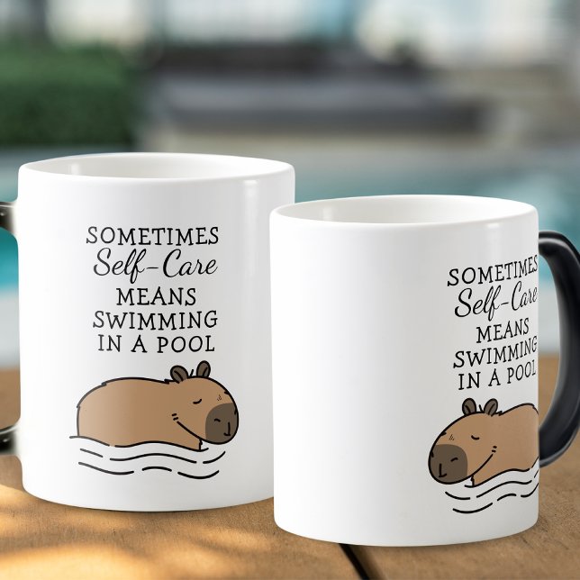 Mug Magic Belle natation Capybara Self Care (Créateur téléchargé)