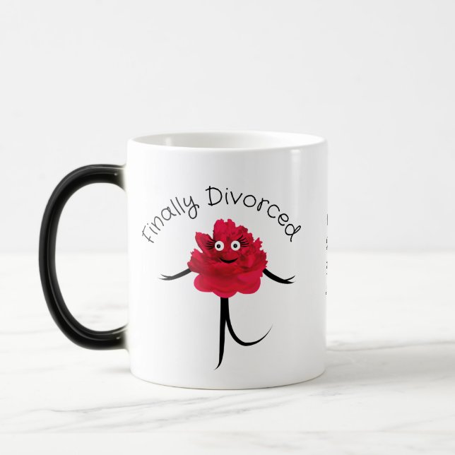Mug Magic Belle pivoine rouge (Gauche)