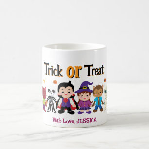 Mug Magic Belle Trick ou Traiter la fête costumée d'Hallowee