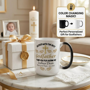 Mug Magic Bénédiction personnalisée de parrain Cadeau de bap