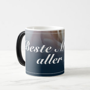Mug Magic Beste Mutaller Zeiten mit großer rosa Rose