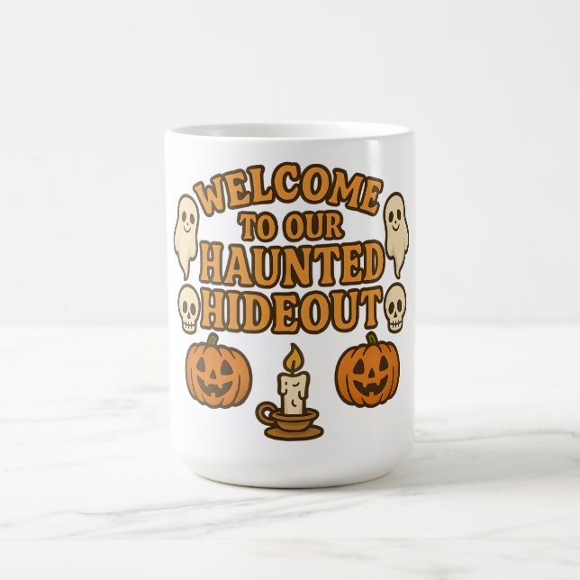 Mug Magic Bienvenue dans notre cachette hantée, amusements r (Centre)