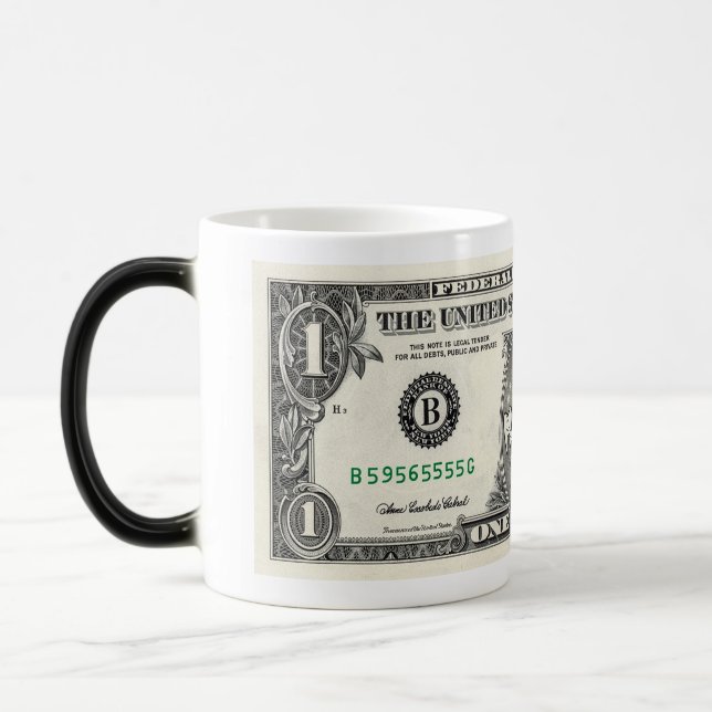 Mug Magic Billet d'un dollar de la fée des dents (Gauche)